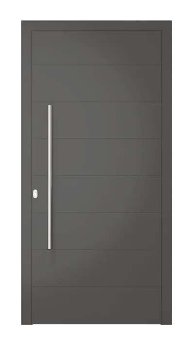 Panneau de porte d’entrée modèle Luxembourg, disponible en PVC et aluminium — Pulsar Windows